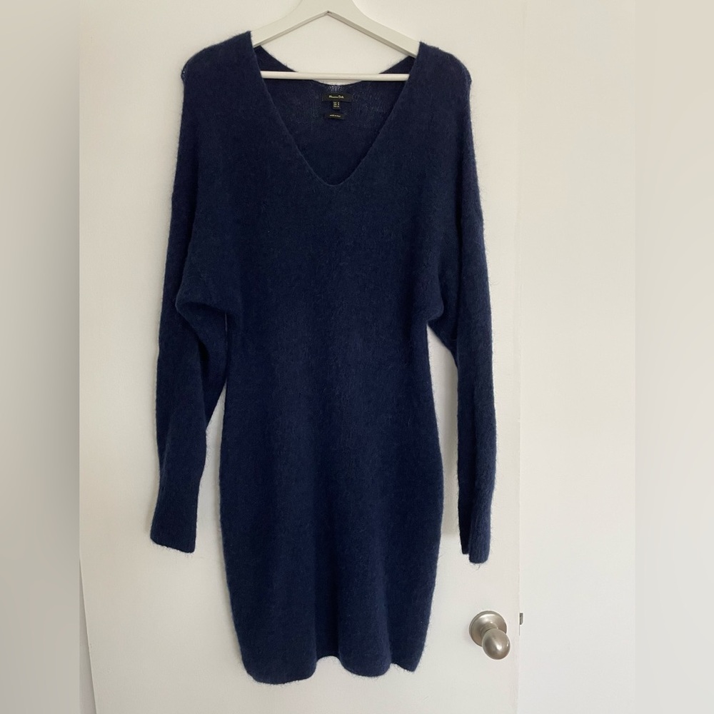 Massimo Dutti Wool Mini Dress